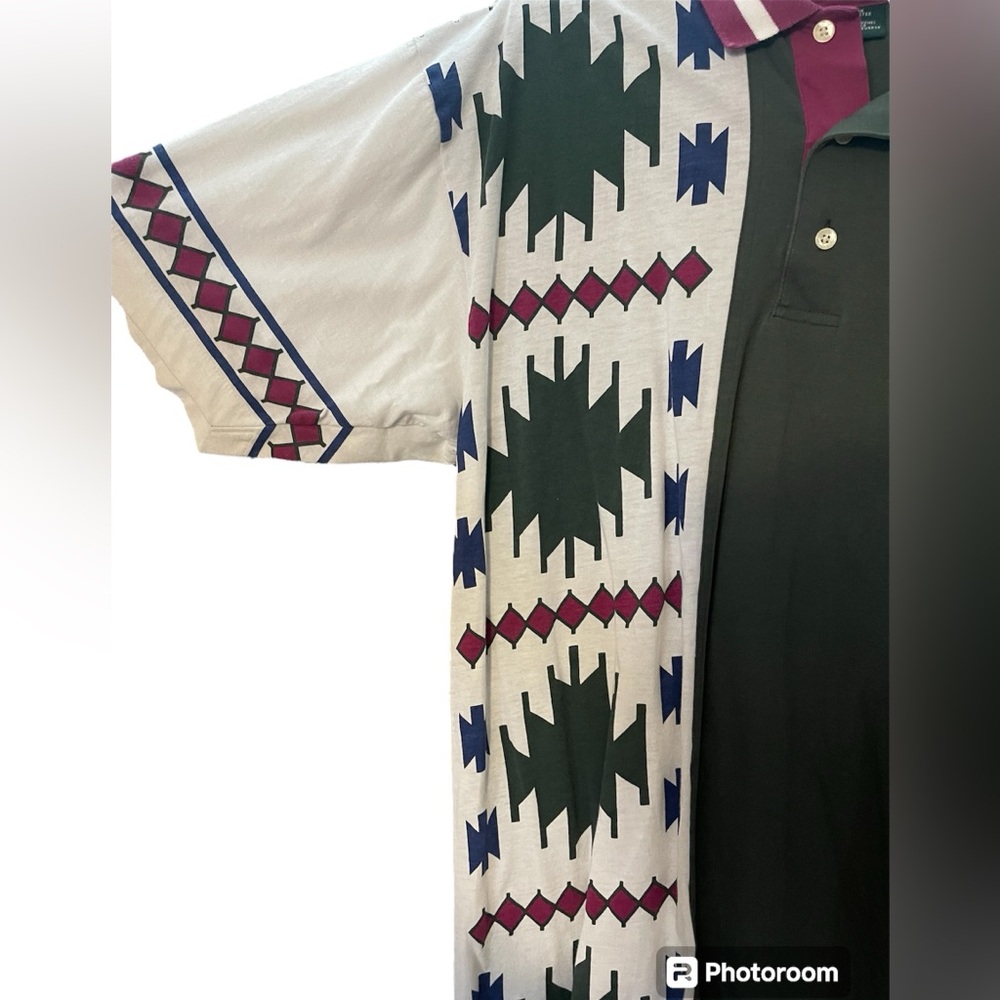 Patterned Collared Polo Shirt - image 3